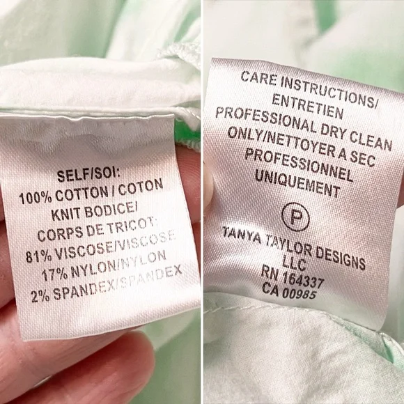 Tanya Taylor Gianna Maxi Dress XS mint green tie‎ dye - Picture 9 of 15